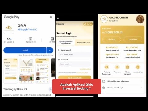 Apakah Aplikasi GMA Investasi Bodong? Fakta GMA Investasi Ponzi Penipuan Terungkap!