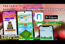Duel Bot Telegram AFK Golden Miner VS Grow Tea! Tes Tarik Rp60.000?