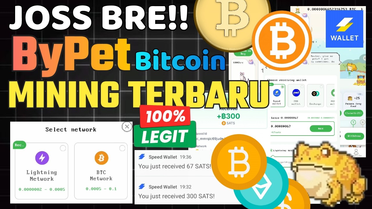 Mining Terbaru Legit dengan Free Satoshi Bitcoin Mining Speed Wallet 2026