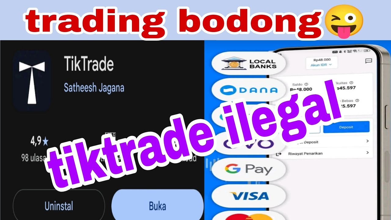 Aplikasi Tiktrade Trading Bodong Ilegal Terbongkar! Waspada Penipuan Ini